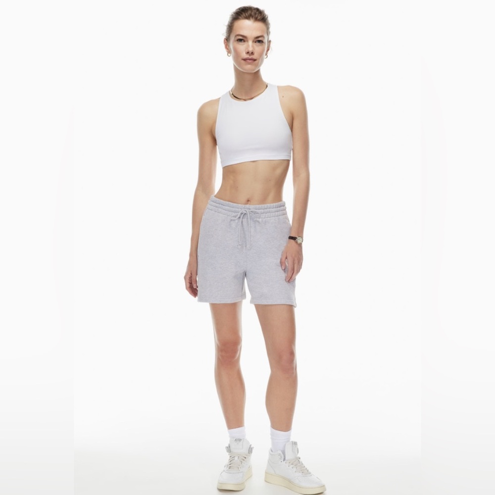 TNA Cozy Fleece Boyfriend Short | Size L Light Green